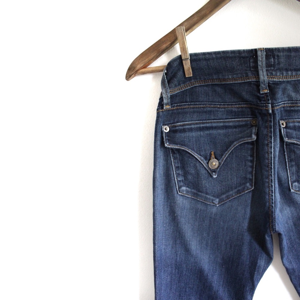 Hudson Preowned Colin Flap Medium Dark Wash Skinny Jeans 25 0 - Picture 4 of 7